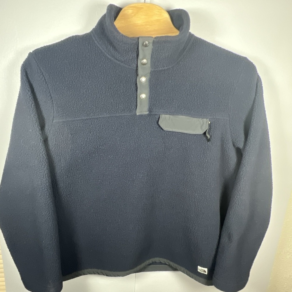 The‎ North Face Men XL Nave Cragmont 1/2 Snap Mock Neck Sherpa Pullover
